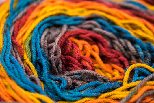 Colourful yarn