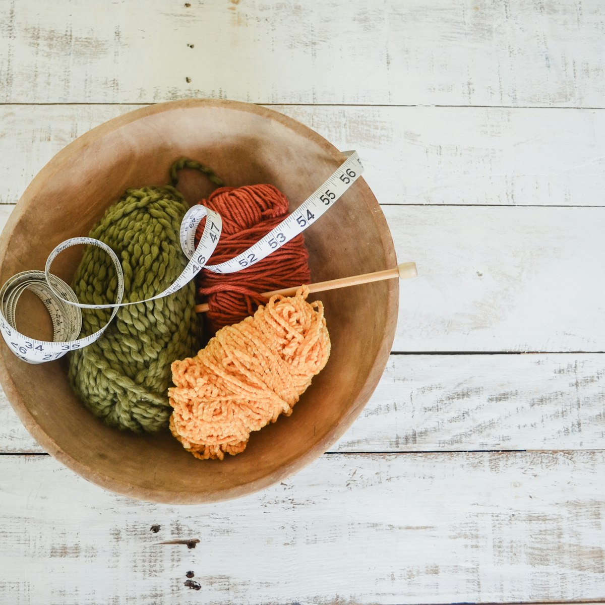 Wooden yarn bowl