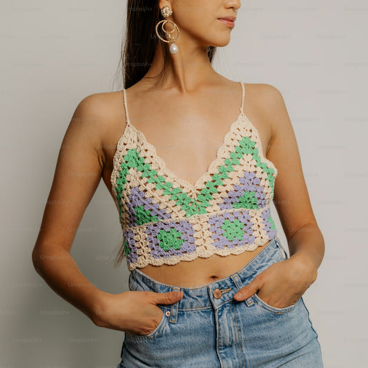 Crochet crop top summer
