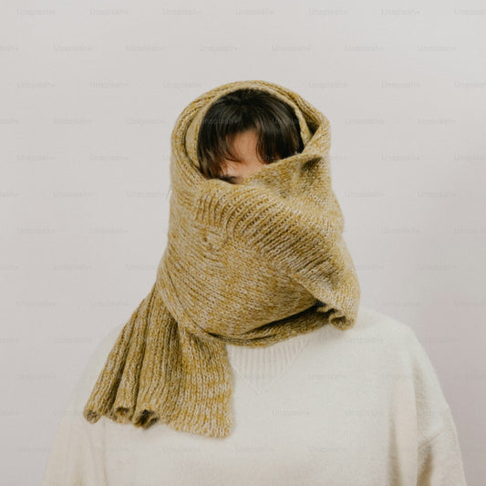 Knitted infinity scarf